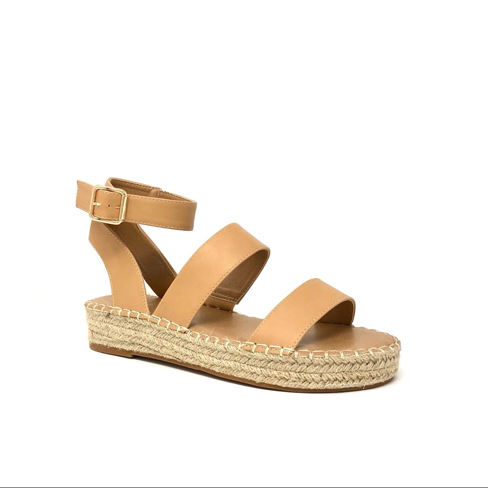 Butterscotch Tan Espadrille Sandals - Picture 6 of 10